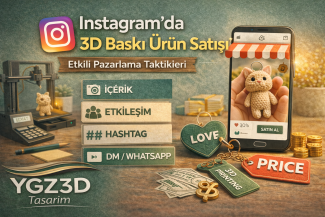 Instagram’da 3D Baskı Ürün Satışı: Etkili Pazarlama Taktikleri