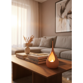 Flow Led Mumluk | Modern 3D Tasarım Dekoratif Aydınlatma